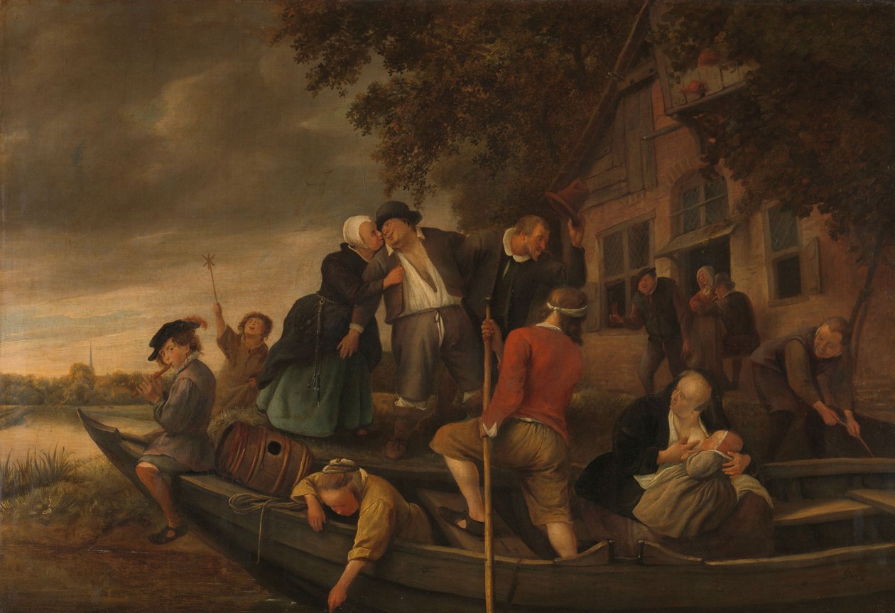 Veselý návrat domů od Jan Havicksz. Steen