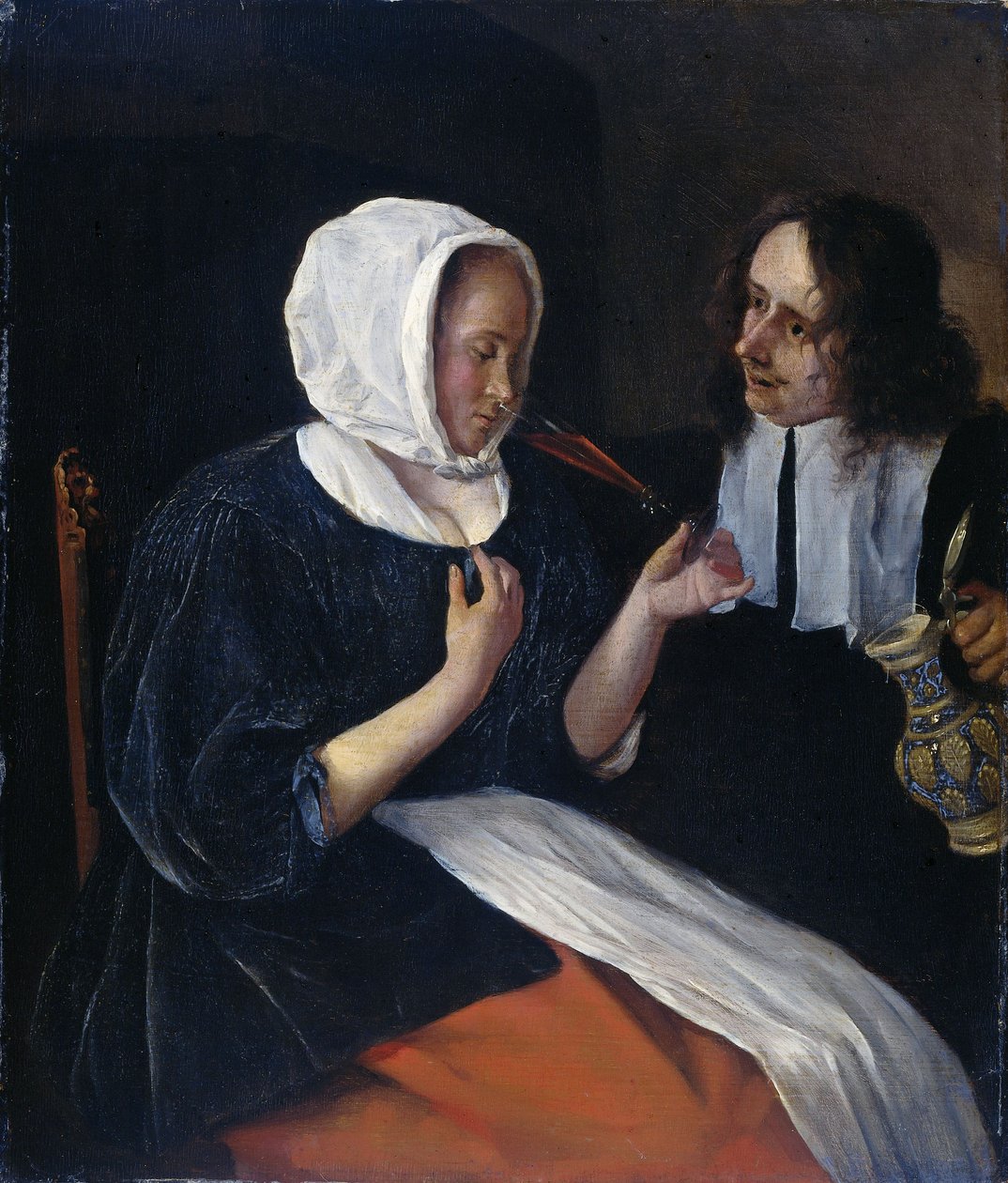 Pár popíjející, 1660-79 od Jan Havickszoon Steen