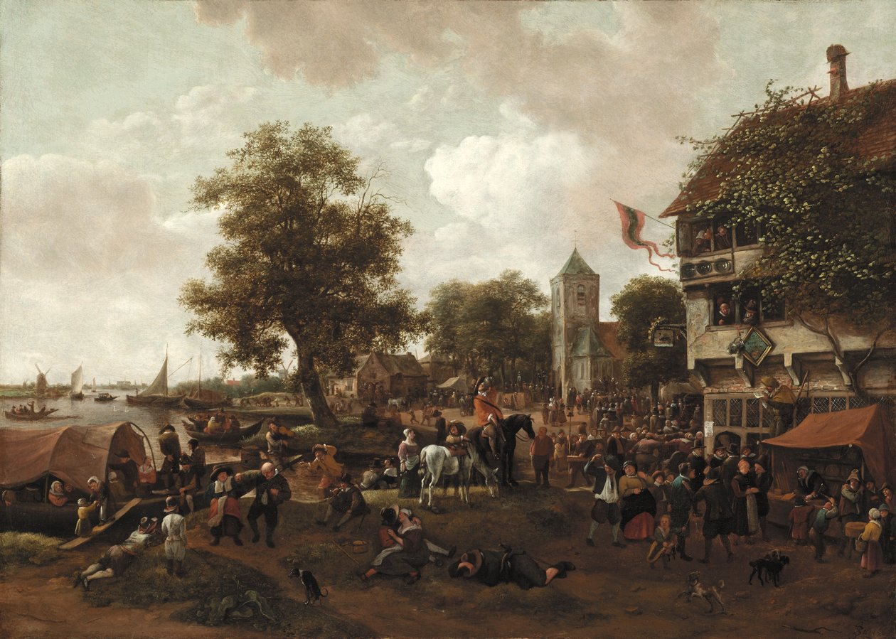 Veletrh v Oegstgeest, c.165560 od Jan Havickszoon Steen