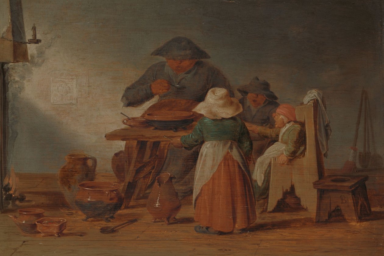 Selské jídlo od Jan Jansz Buesem (attributed to)
