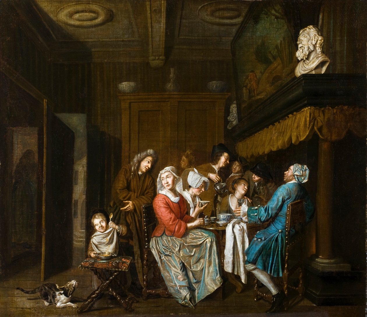 Čajový dýchánek. od Jan Joseph Horemans the Elder