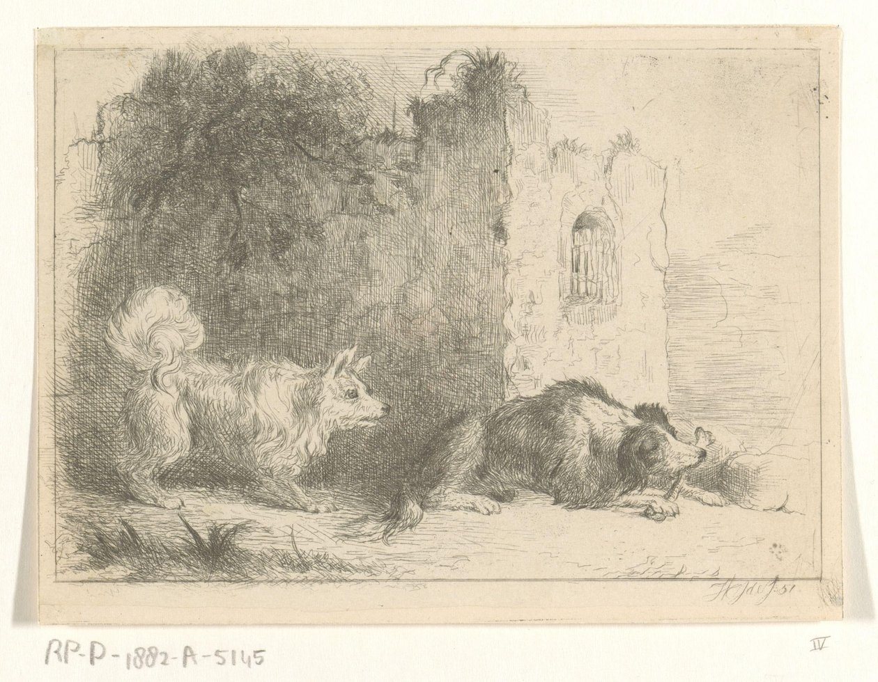 Dva psi od Jan Karel Jacob de Jonge