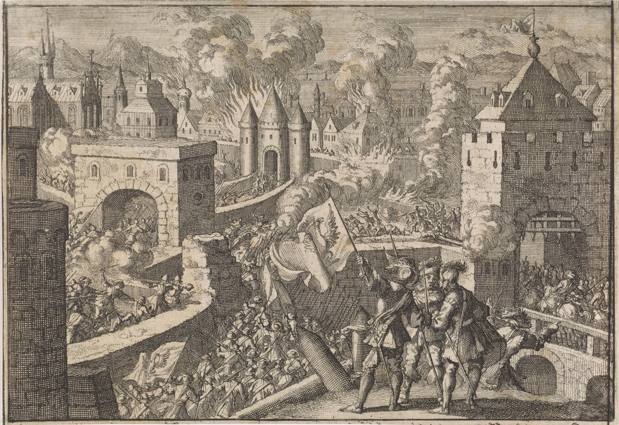 Dobytí Magdeburku, 1631 od Jan Luyken (attributed to)
