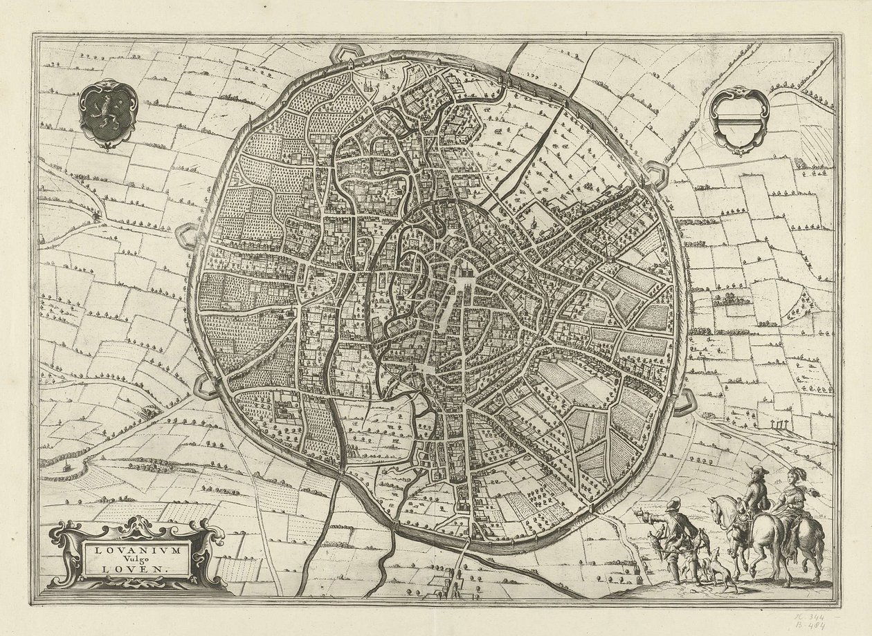 Plán Leuven, 1581 od Jan Luyken