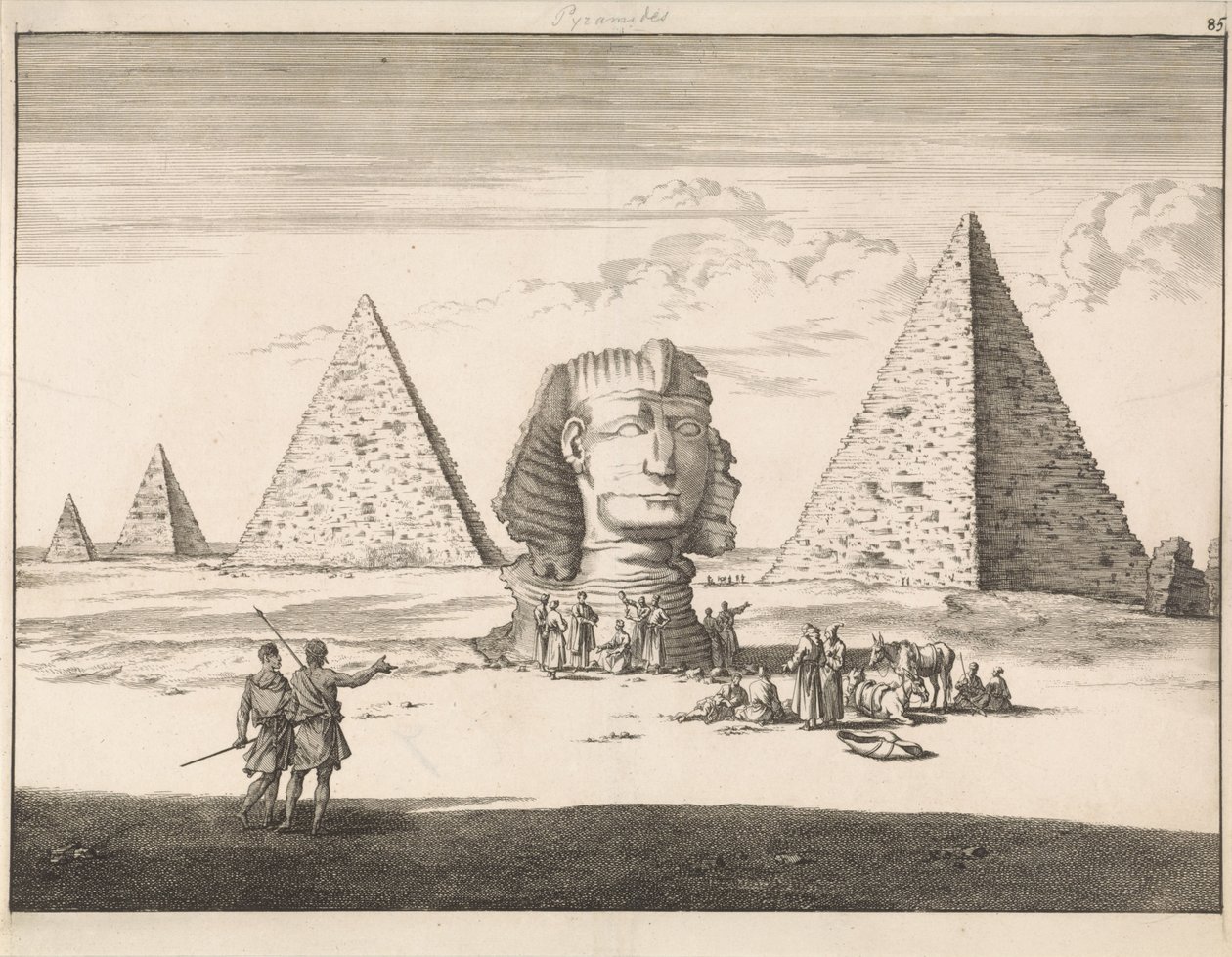 Pyramidy a Sfinga v Gíze od Jan Luyken