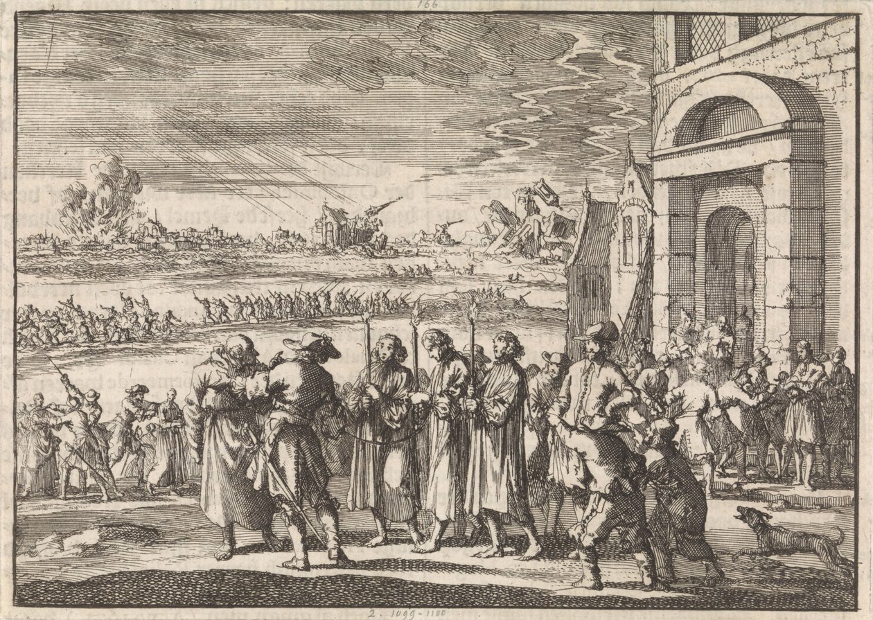 Pronásledování protestantů ve Francii, 1672 od Jan Luyken