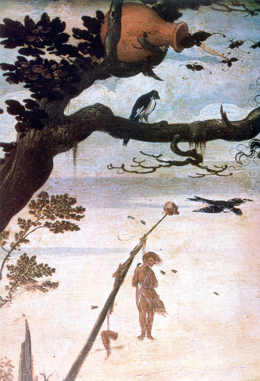 Krajinná scéna, legenda o svatém Kryštofovi, c1520-1559 od Jan Mandyn
