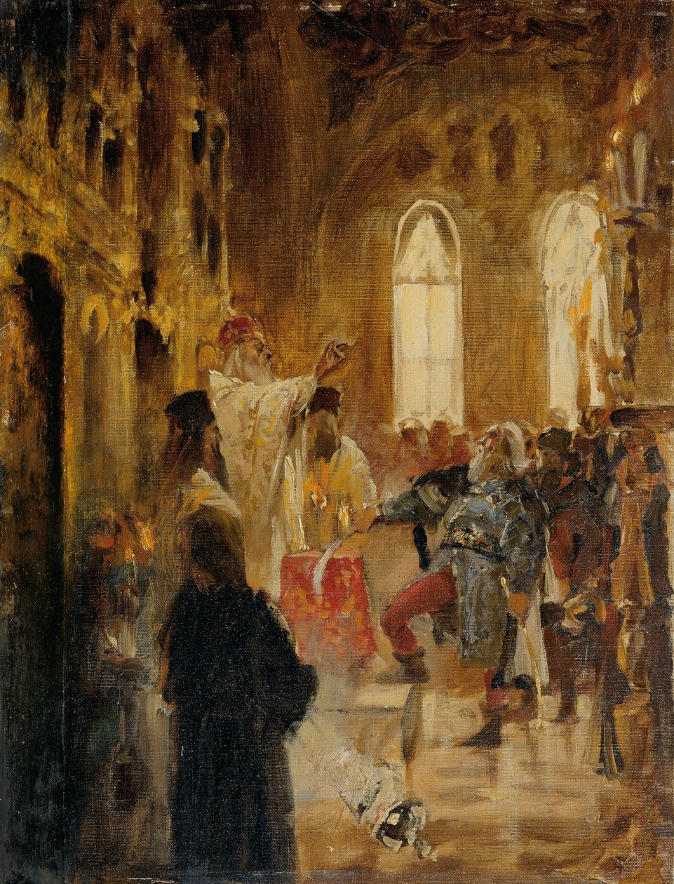 korunovační scéna od Jan Matejko