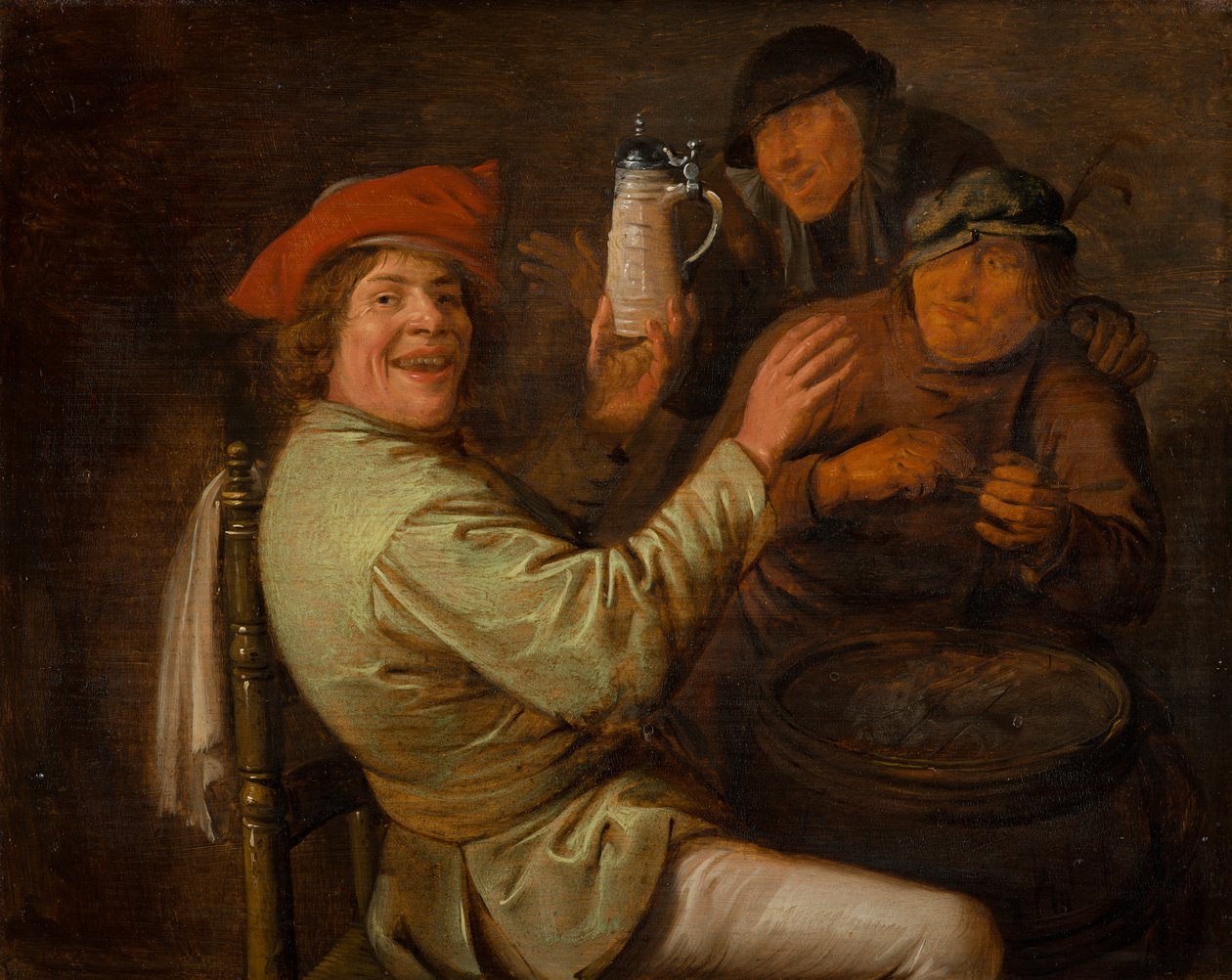 Pět smyslů: Sluch, 1637 od Jan Miense Molenaer