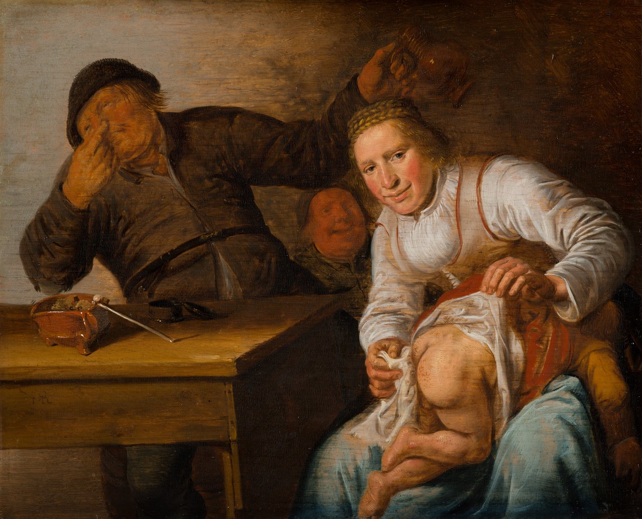 Pět smyslů: Čich, 1637 od Jan Miense Molenaer