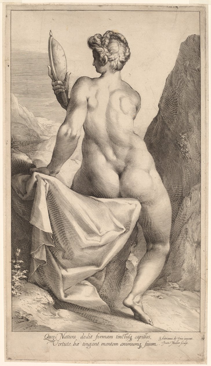 Opatrnost od Jan Muller, after Adriaen de Vries