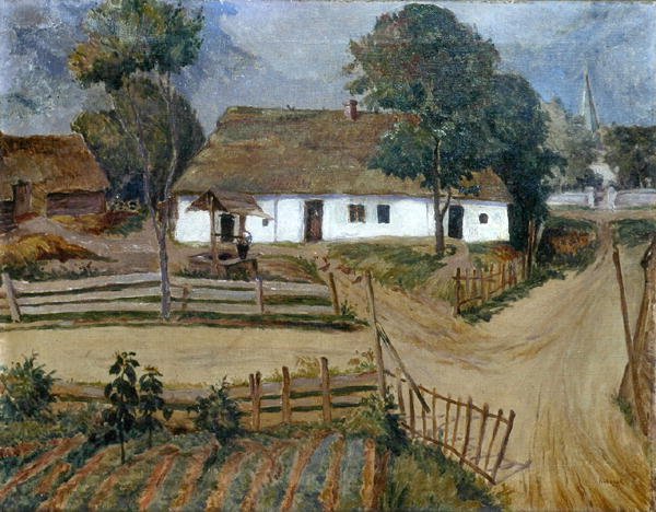 Usedlost, kolem roku 1925 (olej na plátně) od Jan Rubczak