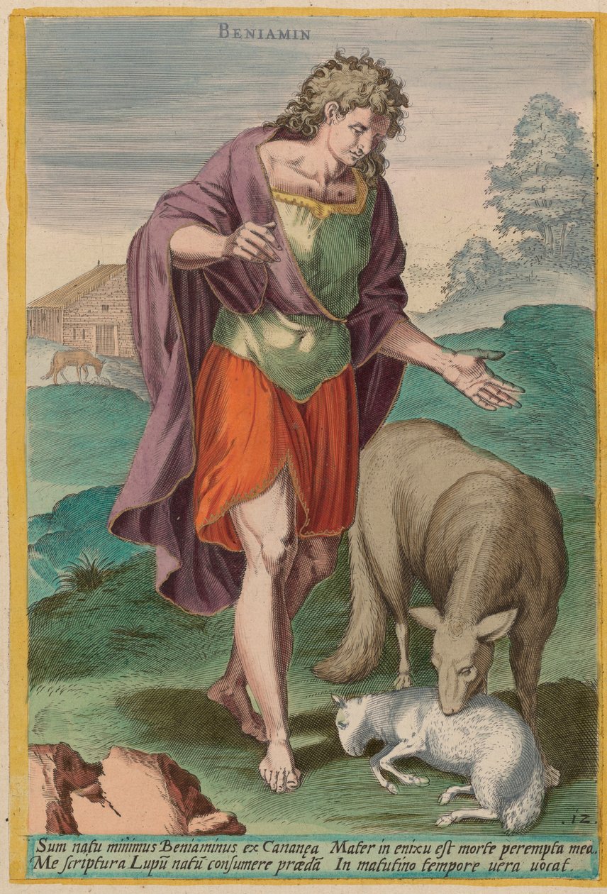 Benjamin od Jan Sadeler I after Crispen van den Broecke