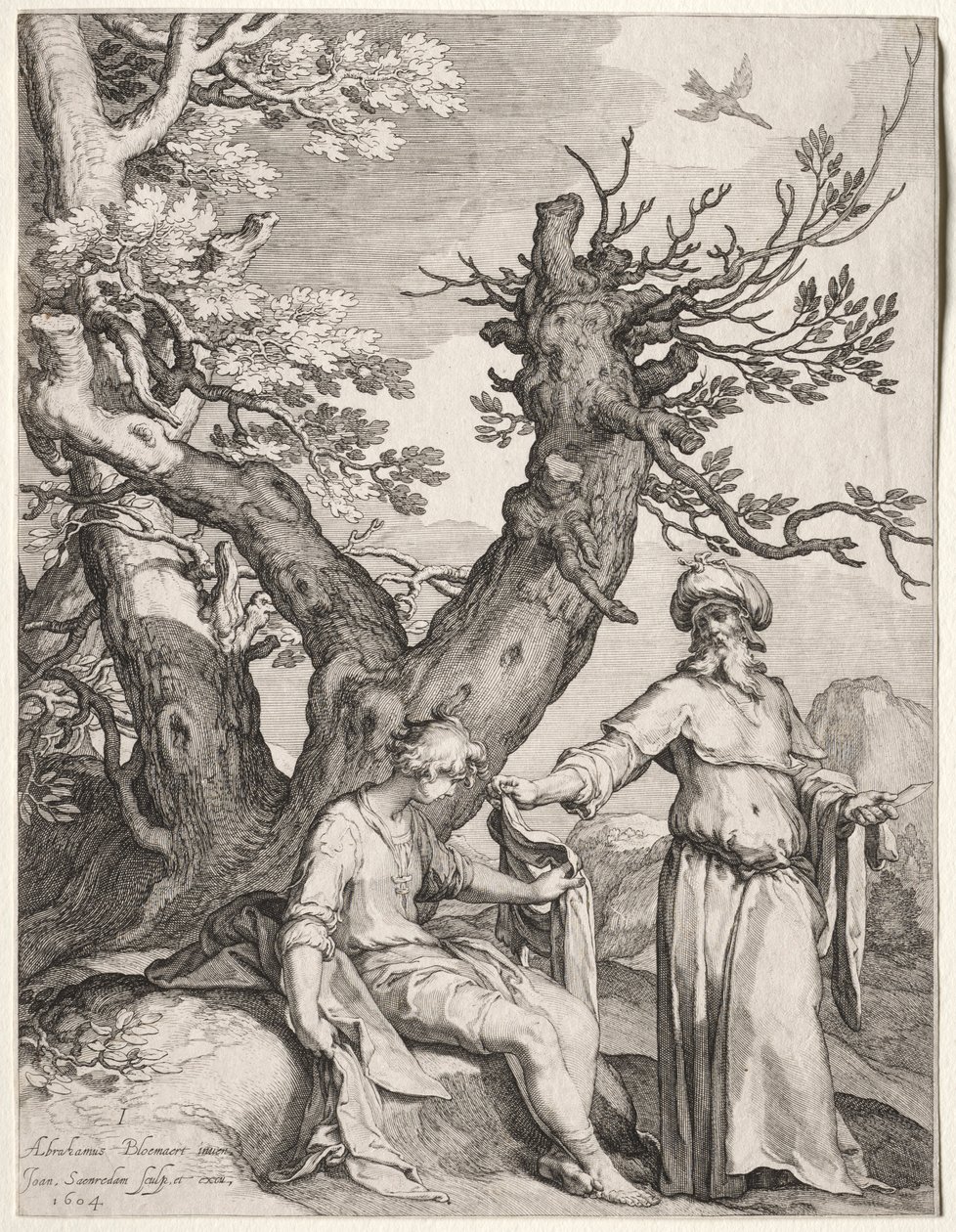 Ahijah a Jeroboam, 1604. od Jan Saenredam