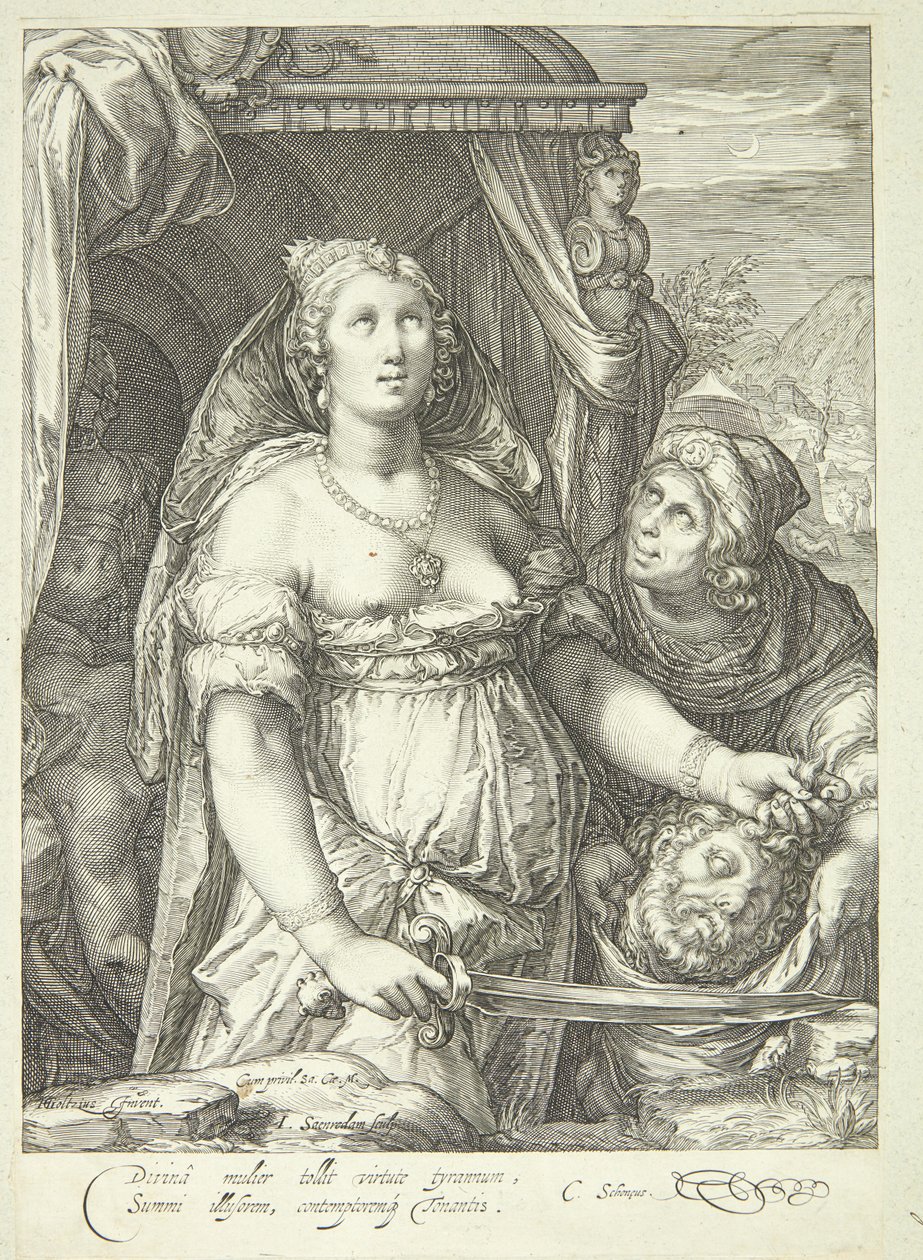 Judith s hlavou Holoferna od Jan Saenredam