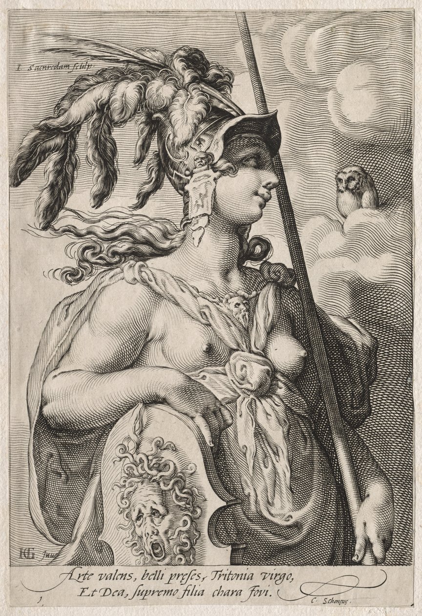 Tři bohyně, c. 1595. od Jan Saenredam
