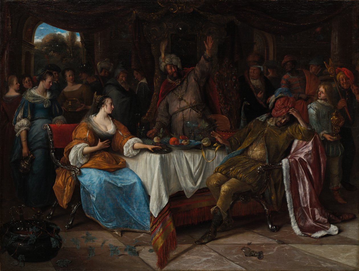 Ester, Ahasver a Haman od Jan Steen