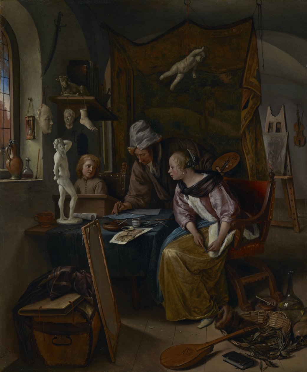 Lekce kreslení od Jan Steen