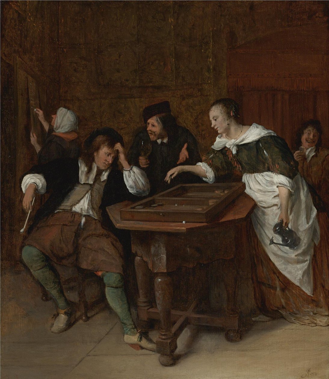 Hráči Tric-Trac od Jan Steen