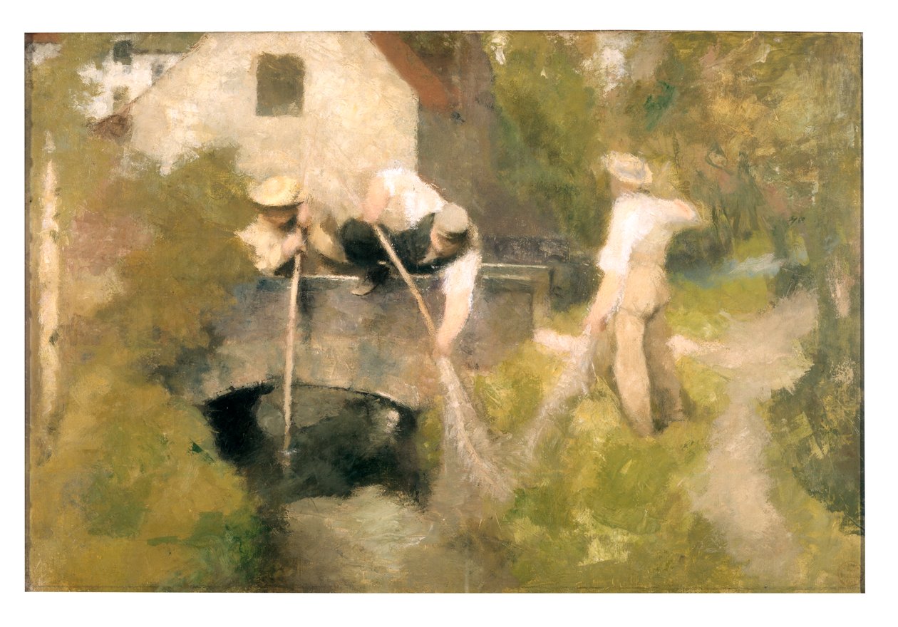 Bagrování ve Woluwe (olej na plátně) od Jan Stobbaerts