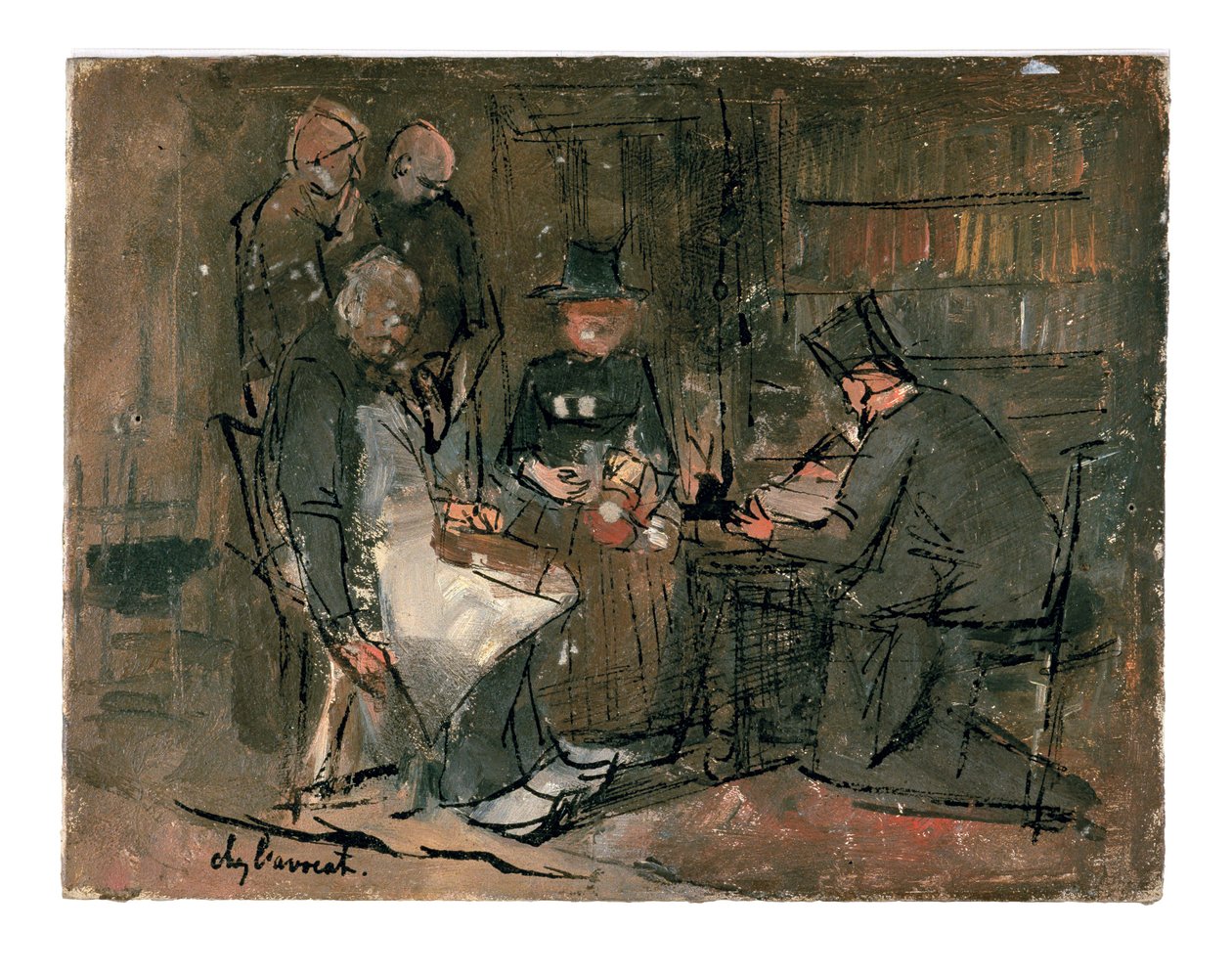 V advokátní kanceláři (studie) od Jan Toorop