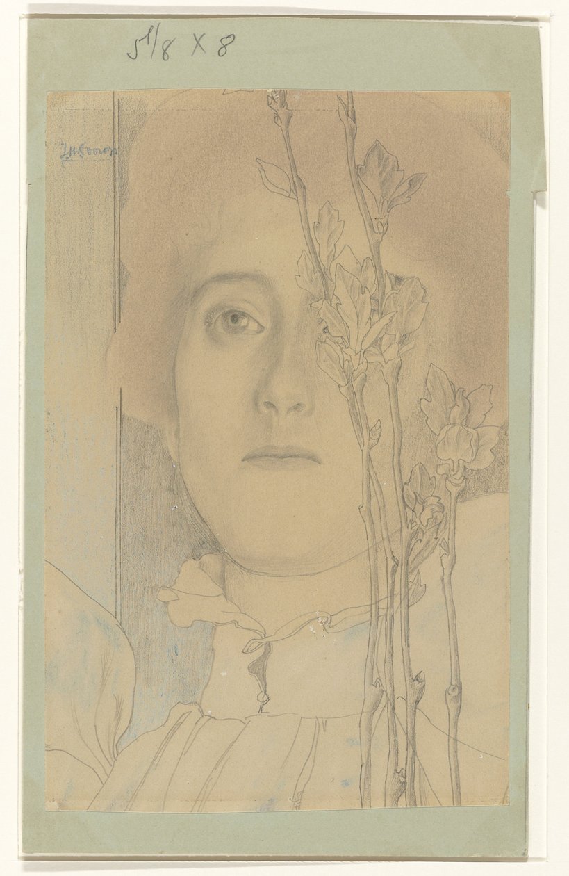 Portrét neznámé ženy od Jan Toorop