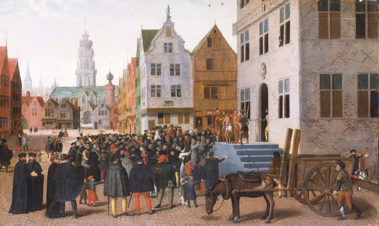 Ecce Homo (olej na dřevě) od Jan Van Wechelen