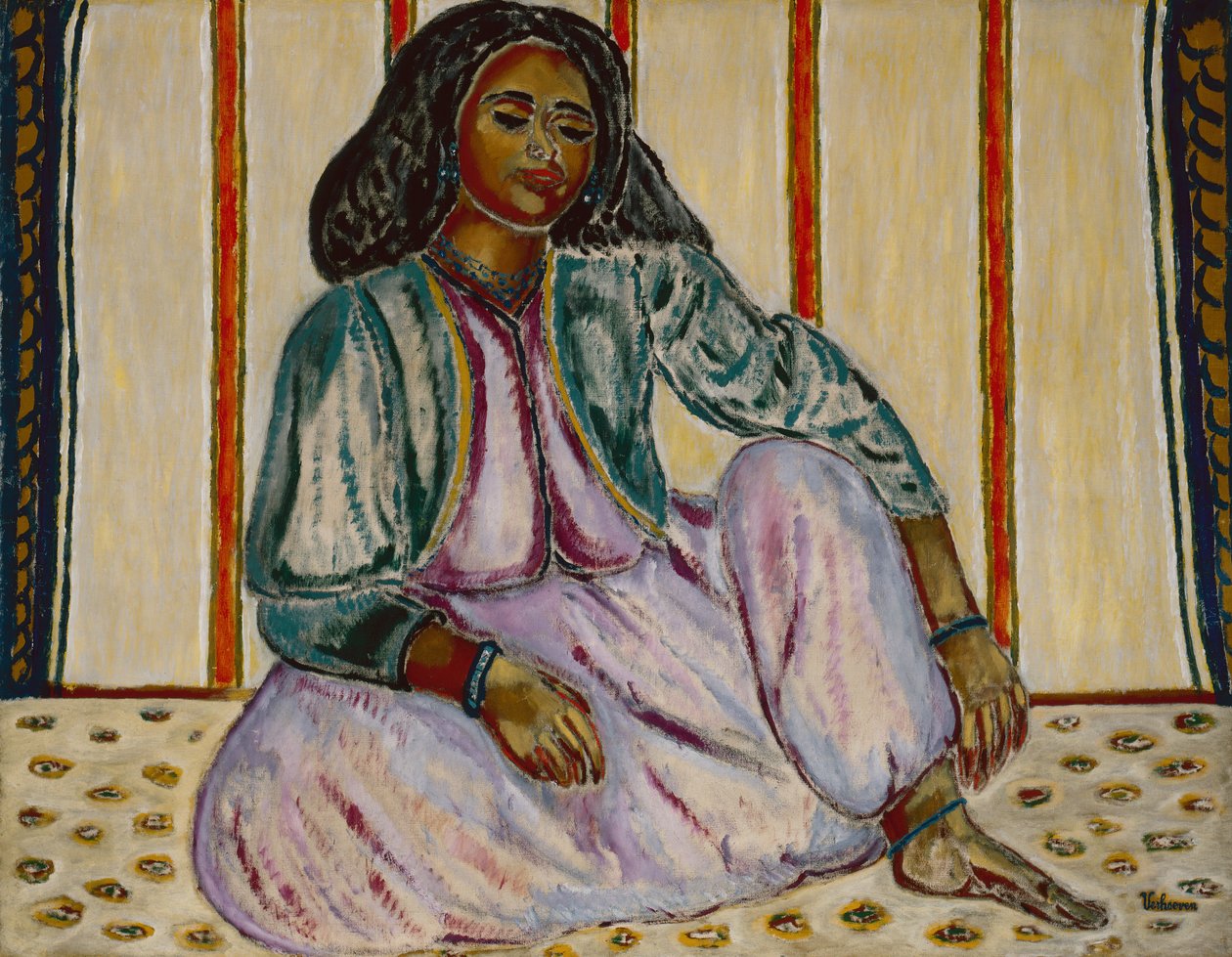 The Odalisque, cca 1906 (olej na plátně) od Jan Verhoeven