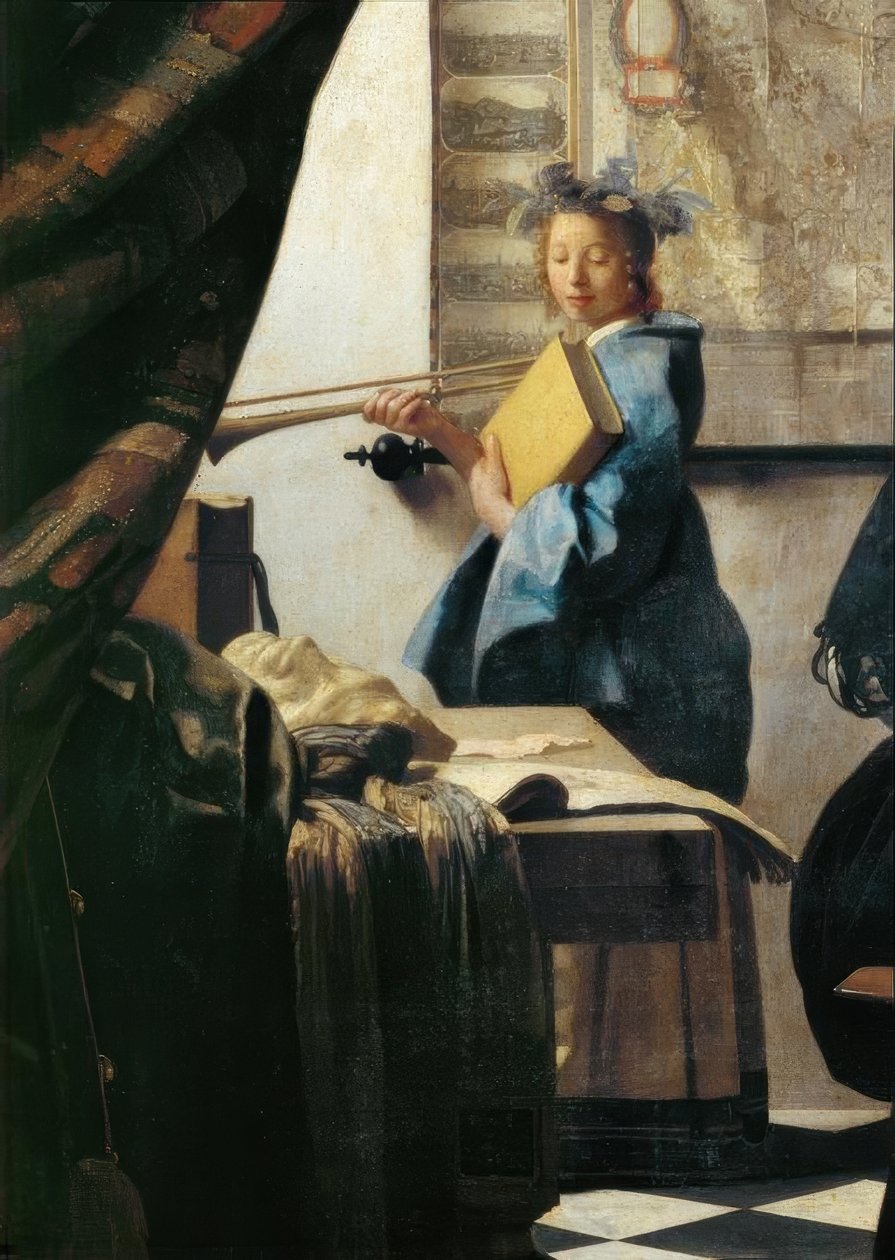 Umění malby od Jan Vermeer van Delft