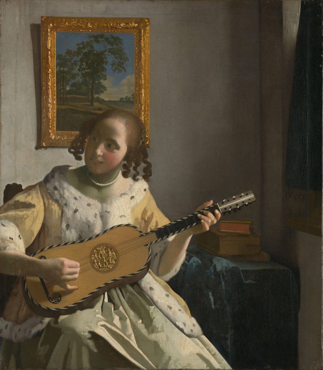Hráč na kytaru od Jan Vermeer van Delft