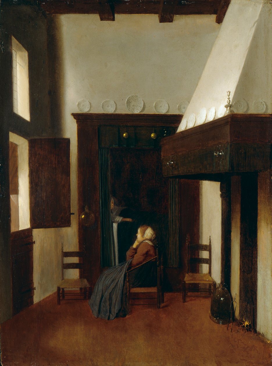 Malá sestra, c1654-1670 od Johannes Vermeer