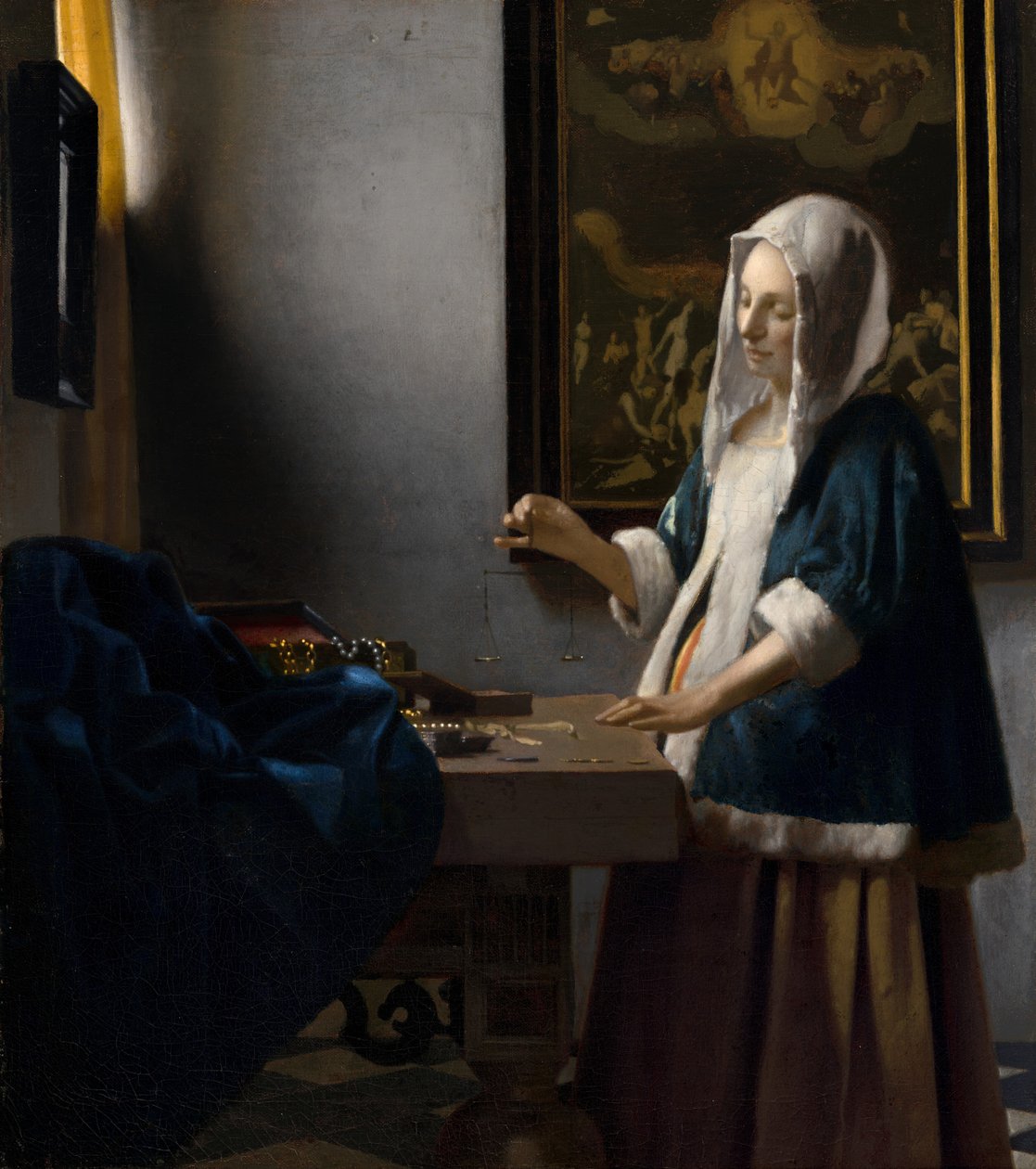 Žena držící rovnováhu, c. 1664. od Johannes Vermeer