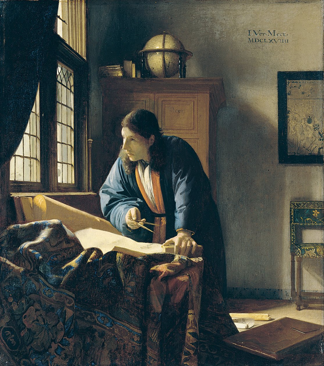 Zeměpisec od Jan Vermeer van Delft