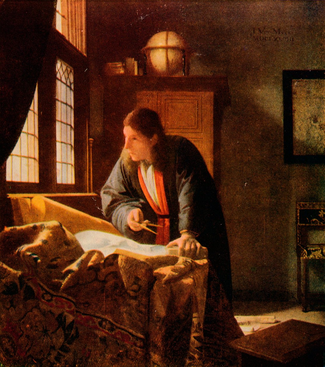 Zeměpisec, 1669, 1911 od Jan Vermeer van Delft