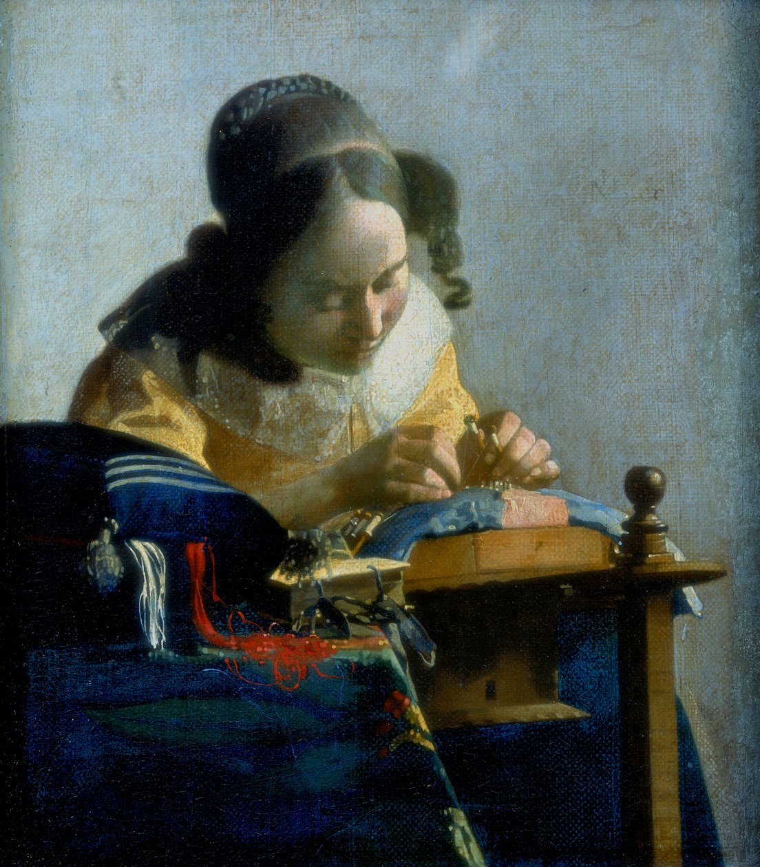 Krajkař, c1664 od Jan Vermeer van Delft