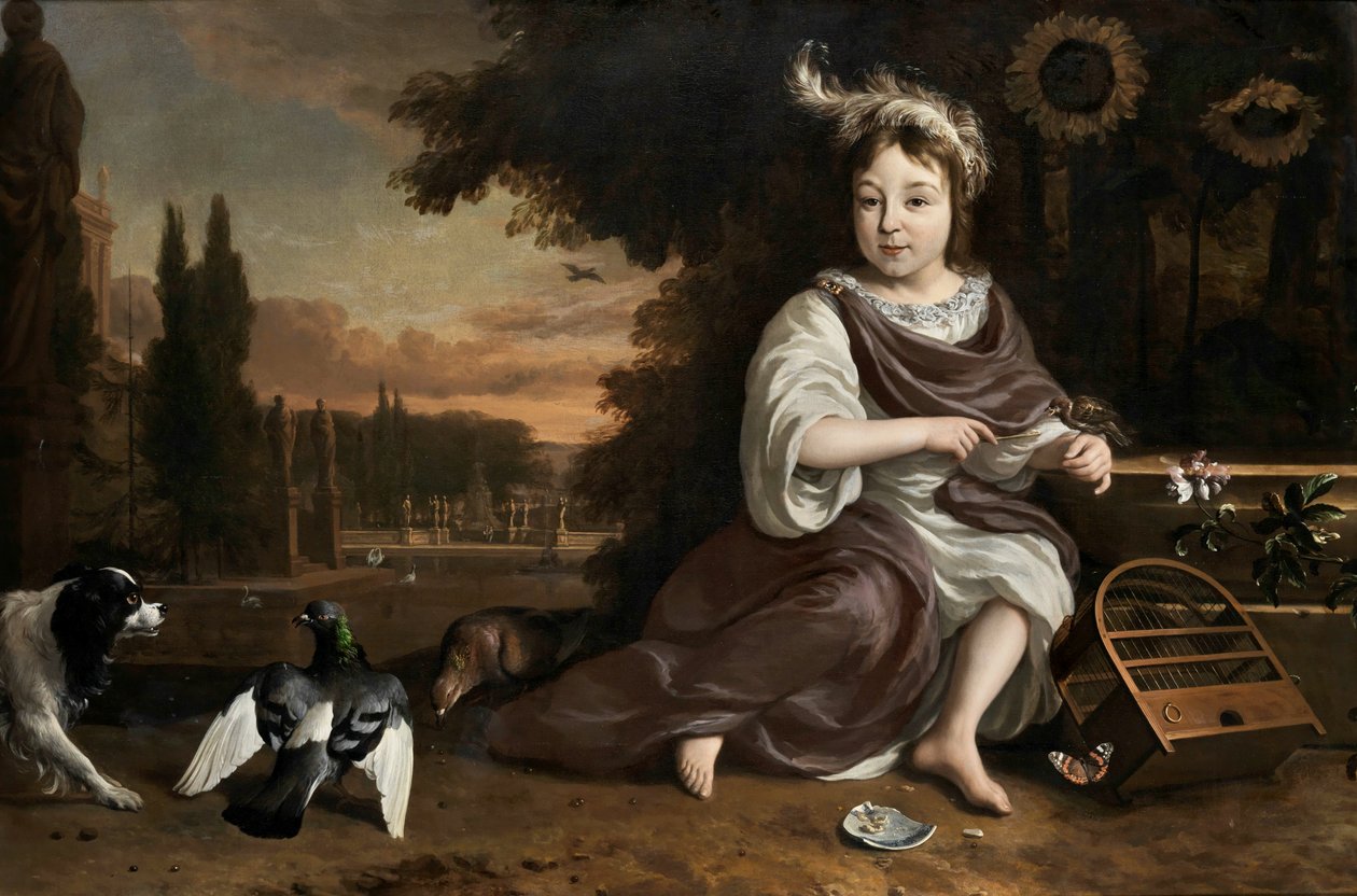 Jan Weenix Prince of Orange s ptačí klecí od Jan Weenix