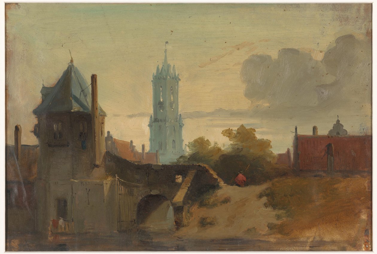 Pohled na Delft od Jan Weissenbruch