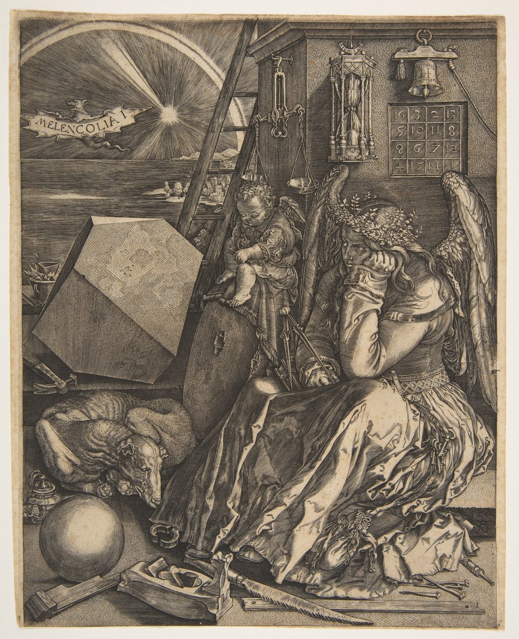 Melencolia I copy, 1602. od Jan Wierix