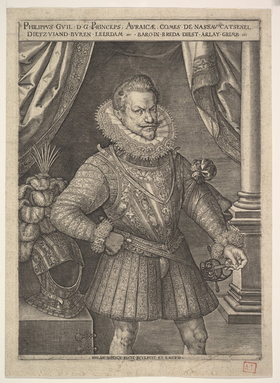 Filip Vilém Oranžský. od Jan Wierix