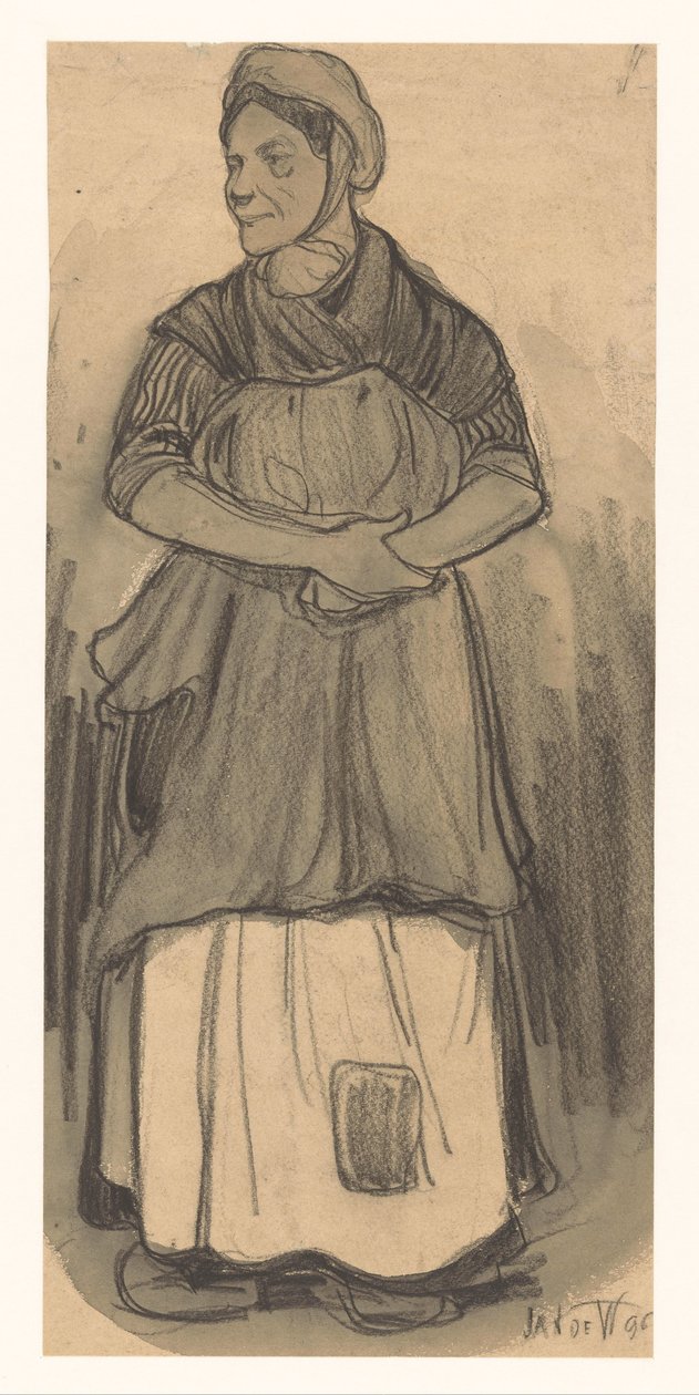 ženský od Jan de Waardt (signed by artist)