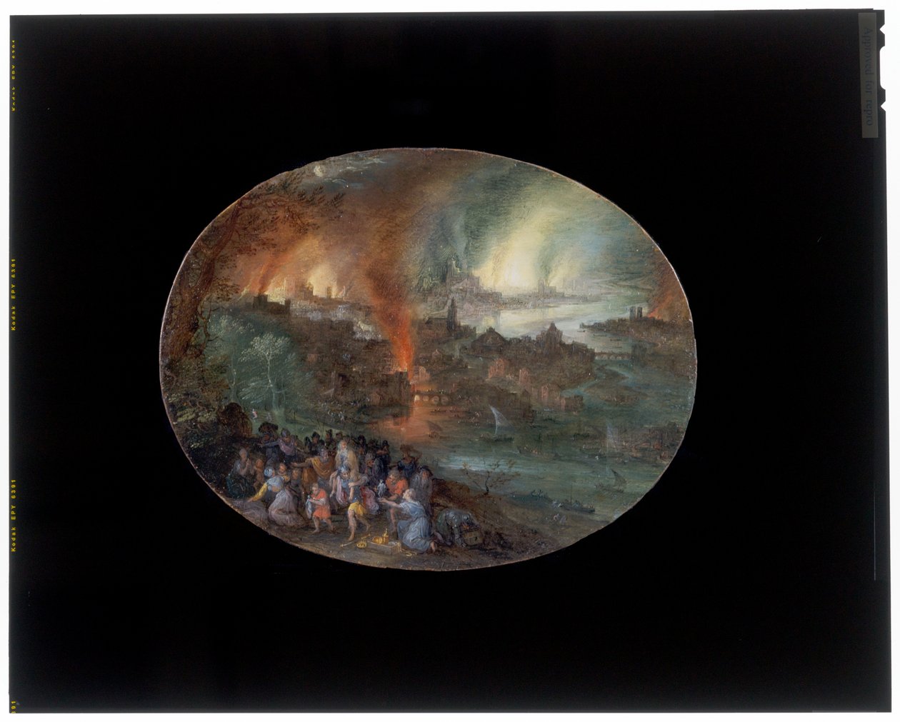 Aeneas a Anchises od Jan the Elder Brueghel