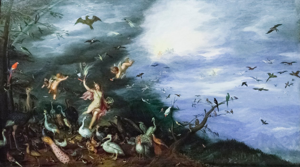Alegorie vzduchu od Jan the Elder Brueghel