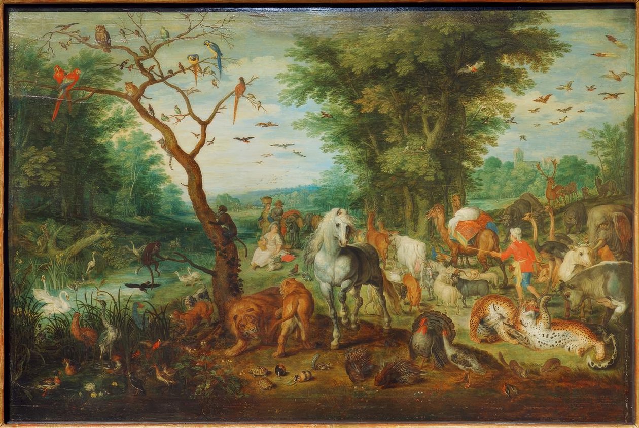 Rajská krajina s Noemovou archou od Jan the Elder Brueghel