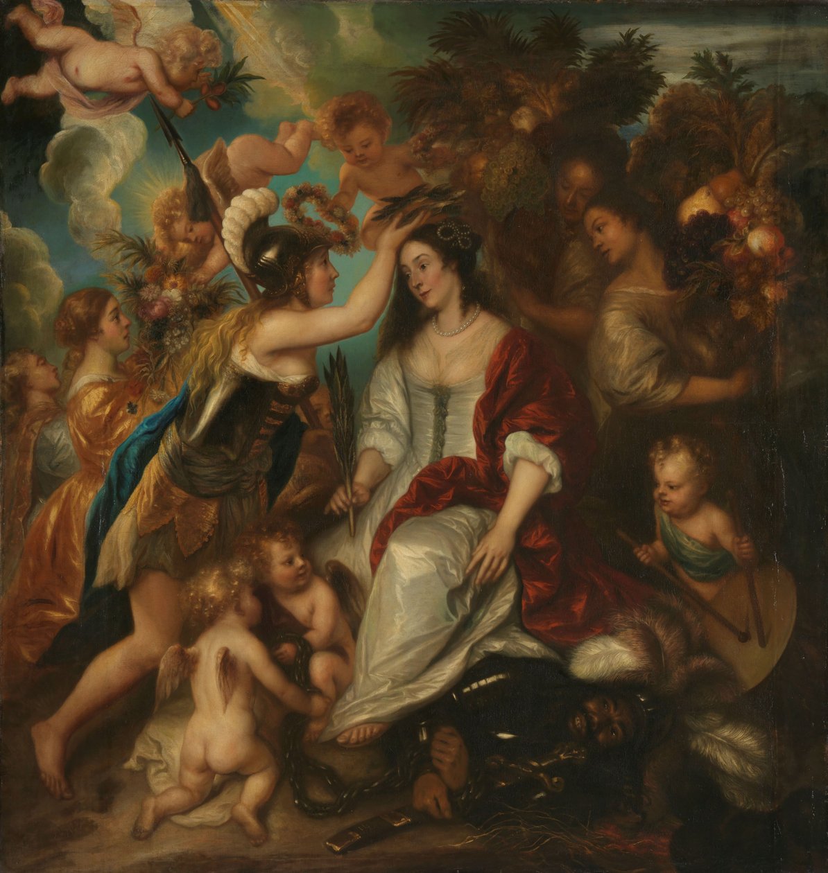 Alegorie míru, 1652 od Jan the Elder Lievens