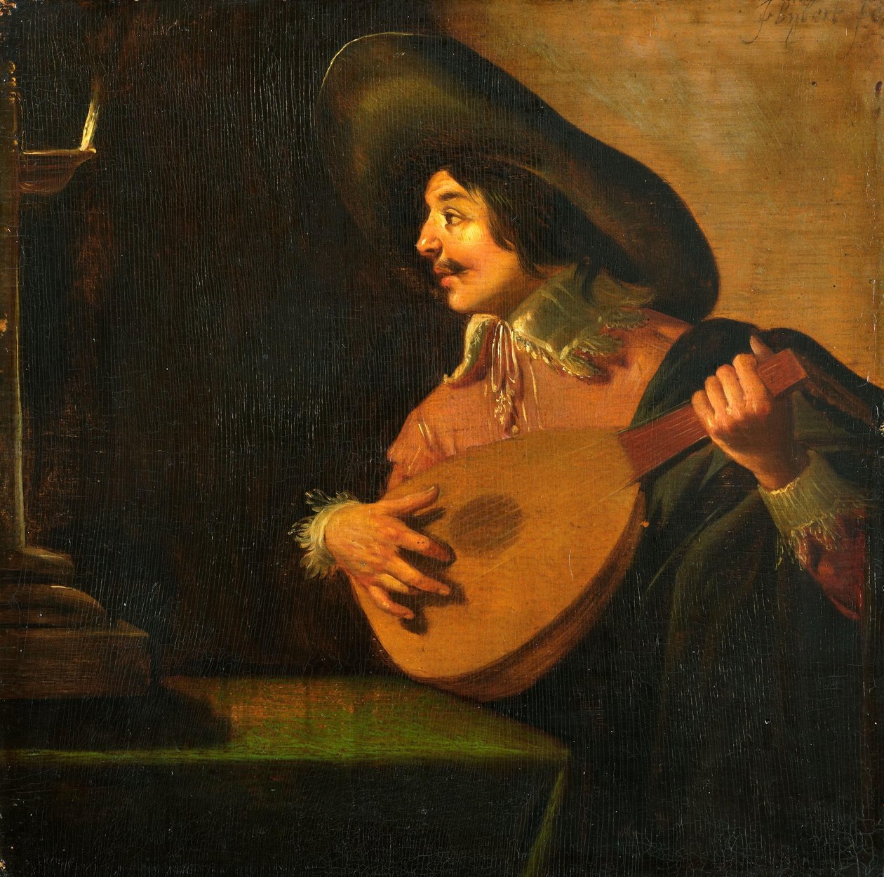 Hráč na loutnu od Jan van Bijlert