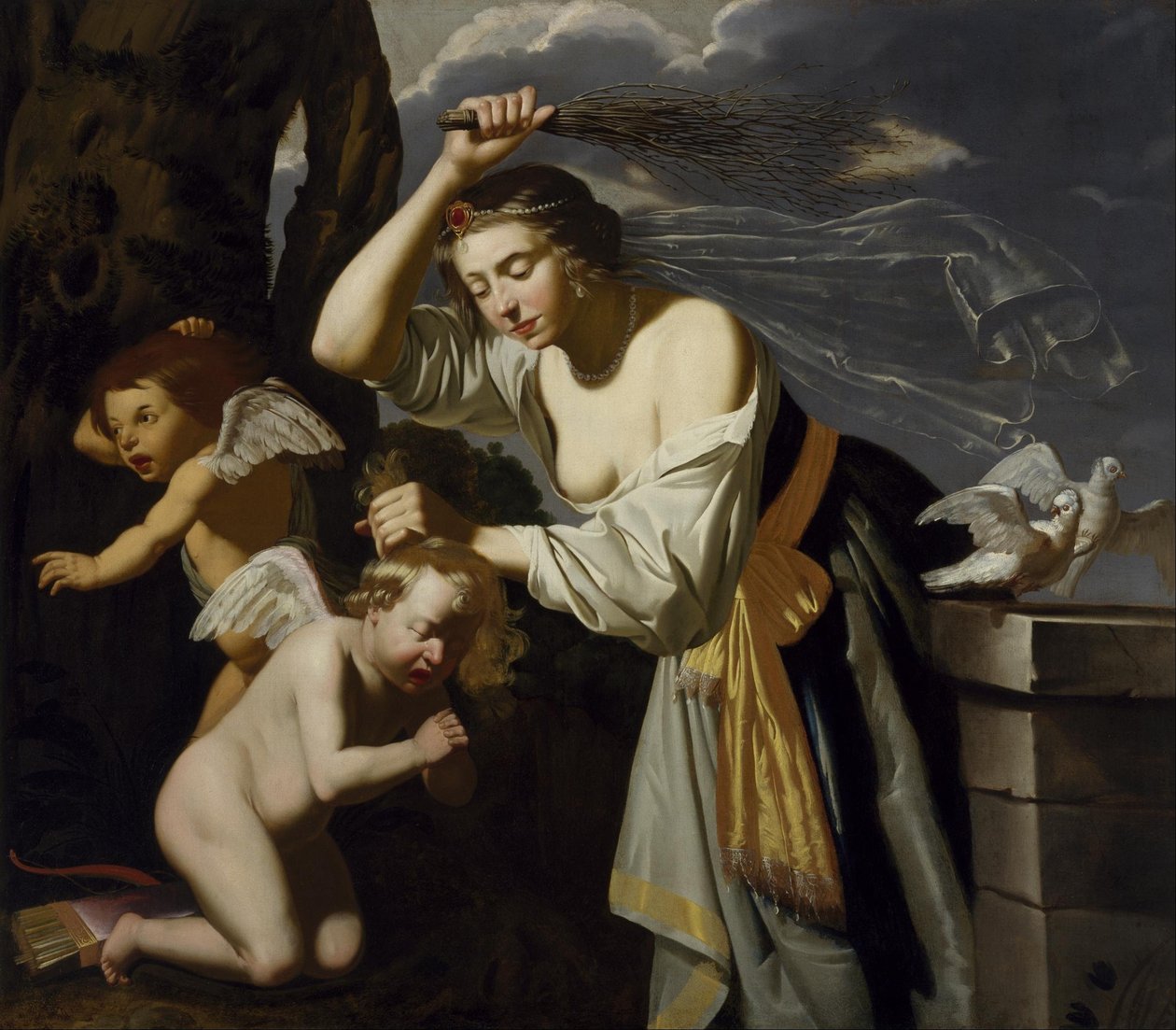 Venuše kárající Amor od Jan van Bijlert
