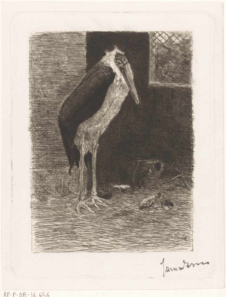 Marabou od Jan van Essen (signed by artist)