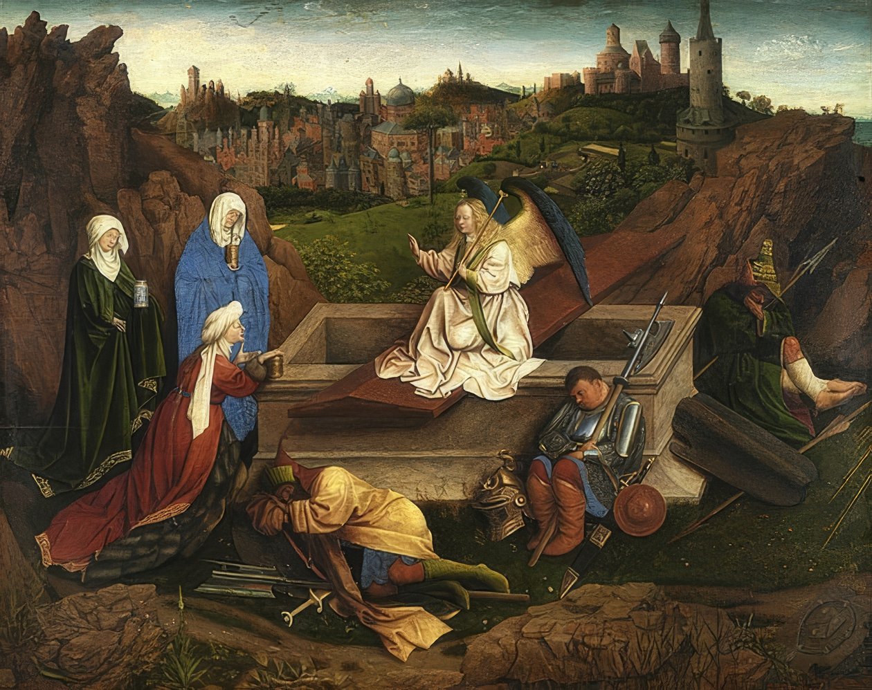Tři Marie u hrobu Kristova od Jan van Eyck