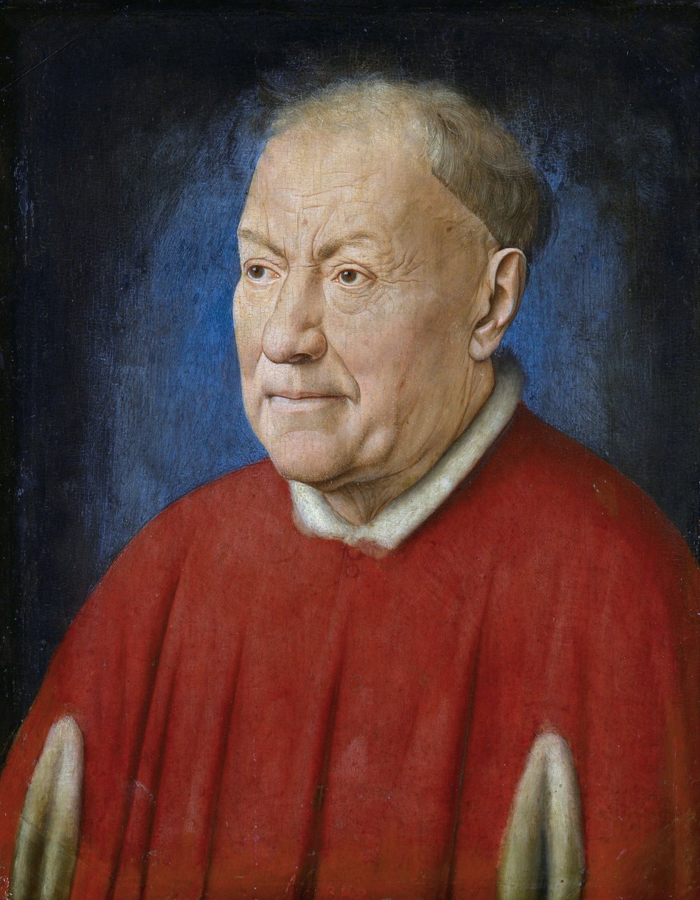 Portrét kardinála Nicholase Albergatiho od Jan van Eyck