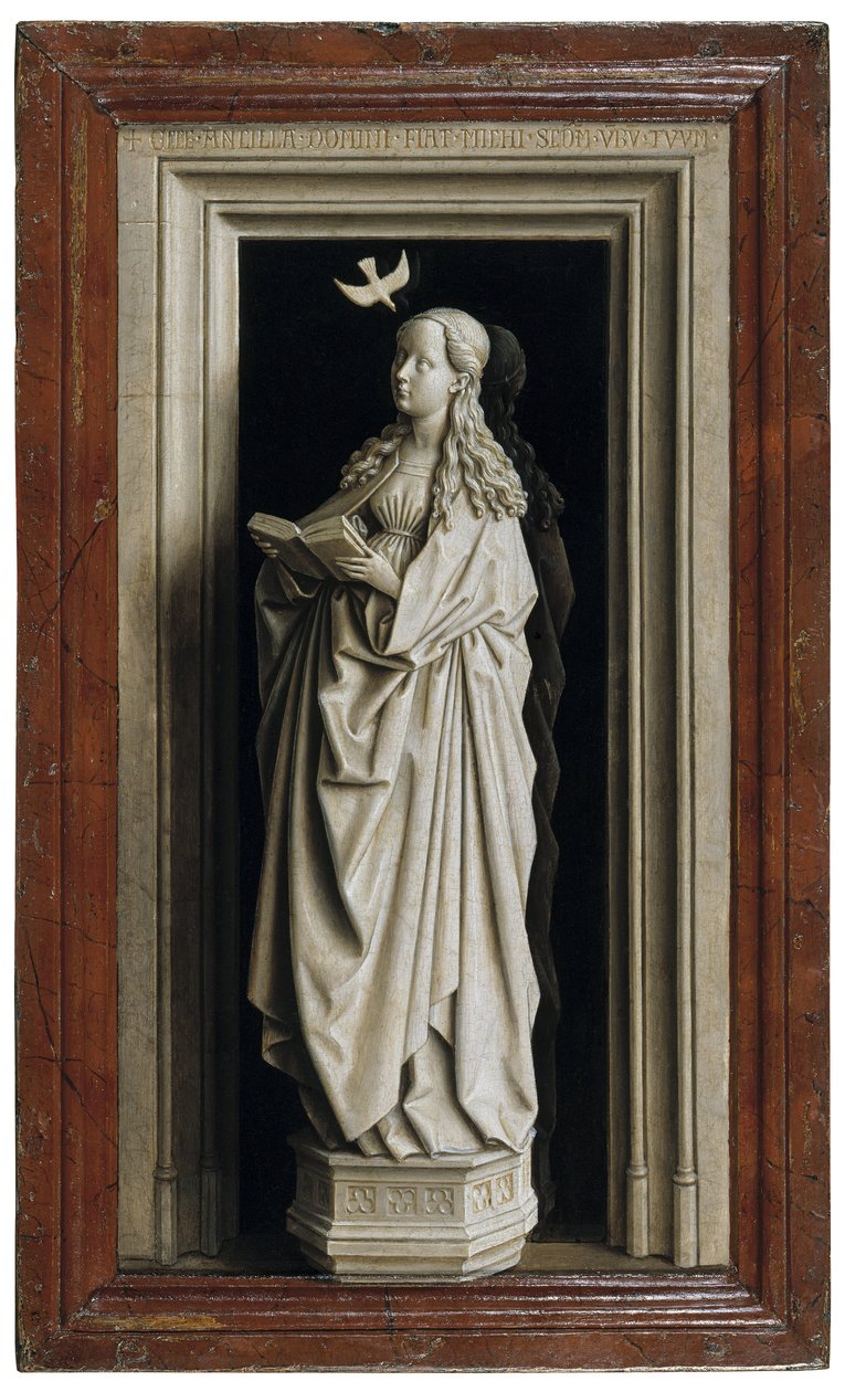 Diptych Zvěstování, pravý panel, 1434-1435 od Jan van Eyck